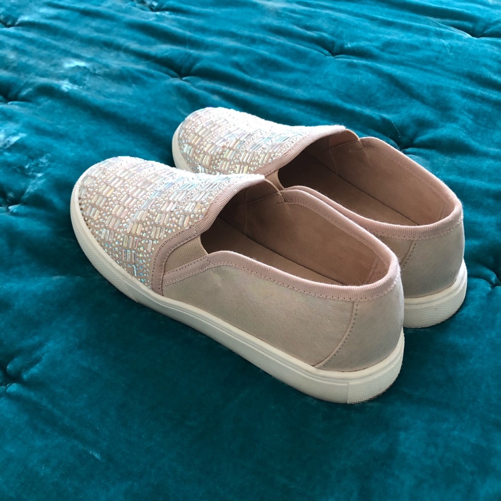 GB embellished slip on sneaker